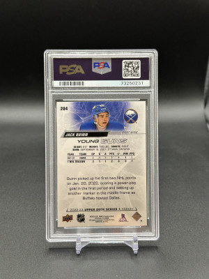 2022-23 Jack Quinn Series 1 Young Guns PSA 9 back
