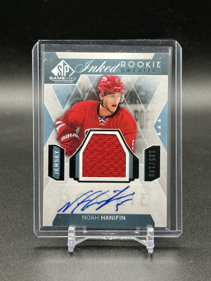 2015-16 Noah Hanafin SPGU Inked Rookie Seaters 135/149 front