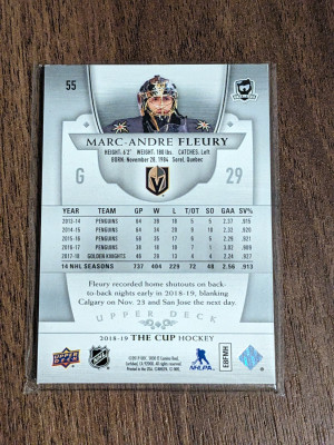 Marc Andre fleury the cup /249 back