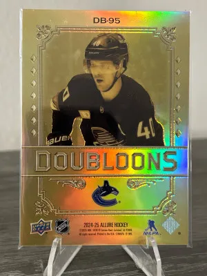 2024-25 UD Allure Elias Pettersson Doubloons SSP back