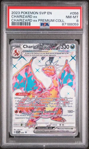 2023 Pokemon Svp En-Sv Black Star Promo Charizard Ex Charizard Ex Premium Coll. - PSA 8 front