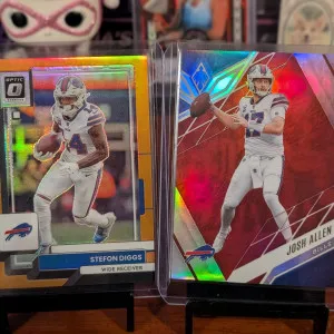 2022 Josh Allen /250 And Stefon Diggs /299 front