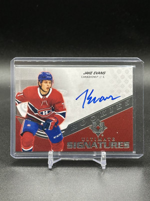 2020-21 Jake Evans Ultimate Signatures Rookies front