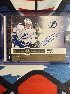 2024-25 Ultimate Emblems Rookie Auto /99 Conor Geekie front