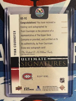 2024-25 Ultimate Signature Yvan Cournoyer back