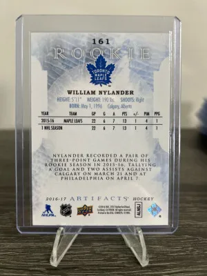 2016-17 UD Artifacts William Nylander Rookie /999 back