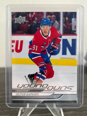 2024-25 UD Oliver Kapanen Young Guns Rookie front