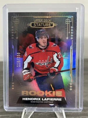 2021-22 UD Stature Hendrix Lapierre Rookie /399 front