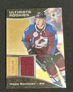Mikko Rantanen 2015-16 Ultimate Collection Silver #107 JSY /149 Rookie Card front