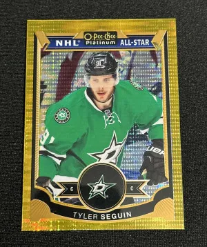 2015-16 O-Pee-Chee Platinum Seismic Gold #90 Tyler Seguin /50 front