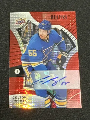 Colton Parayko 2021-22 Upper Deck Allure Autographs Red Rainbow #55 front