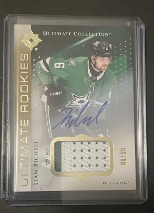 2024-25 UD Ultimate Collection Rookie Patch Auto Lian Bichsel /99 front