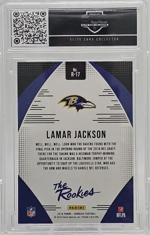 2018 Donruss Lamar Jackson The Rookies back