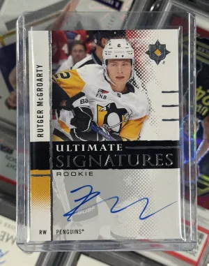 Rutger McGroarty 2024-25 Ultimate Collection Hockey Ultimate Signatures Rookie RC Auto front