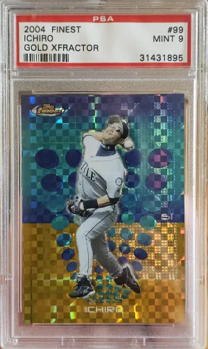 2004 Finest Ichiro Gold Xfractor front