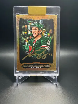Matt Boldy 2022-23 UD Ultimate Collection Signature Masterpieces Auto #USM-BO front