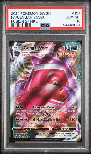 2021 Pokemon Sword & Shield Fusion Strike Fa/Gengar Vmax Fusion Strike front