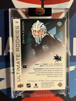 2024-25 Ultimate Rookies Auto /299 Devin Cooley back