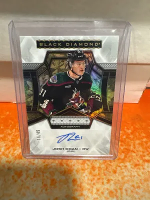 2024-25 Upper Deck Black Diamond Autograph /49 Josh Doan front