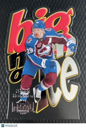 2021 Skybox SkyBox Metal Universe Nathan MacKinnon #BM-10 Big Man on Ice Insert front
