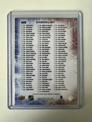 2021-22 Upper Deck Series 2 Auston Matthews Nathan MacKinnon Silver Outburst back