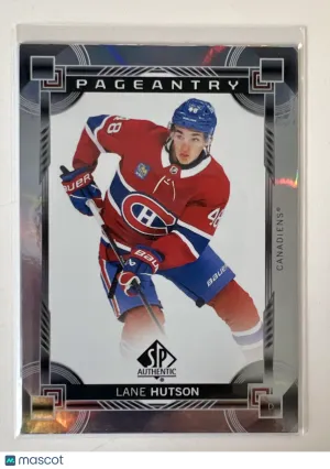 2025 2024-25 Upper Deck SP Authentic Pageantry Lane Hutson Rookie front