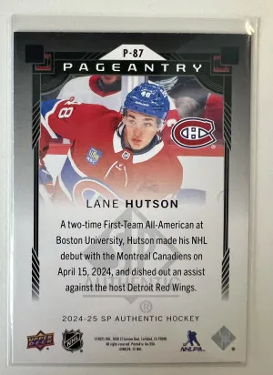 2025 2024-25 Upper Deck SP Authentic Pageantry Lane Hutson Rookie back