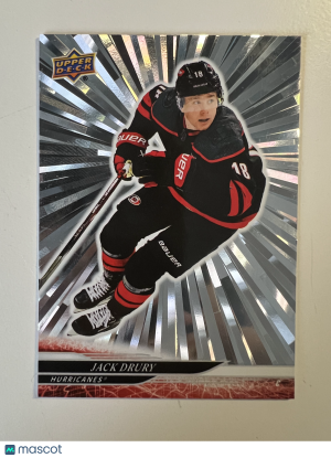 2025 2024-25 Upper Deck Outburst Jack Drury Silver Parallel/Variety front