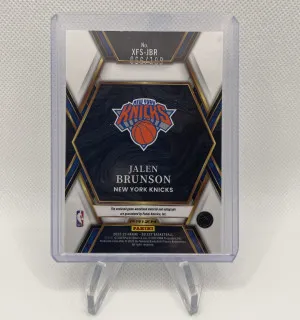2022-23 Jalen Brunson X-Factor Memorabilia Signatures Game Used Patch Auto #/199 back