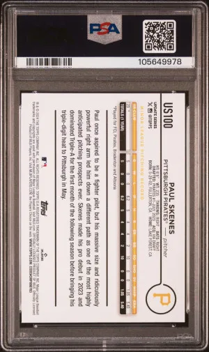 2024 Topps Update Paul Skenes Ghost back