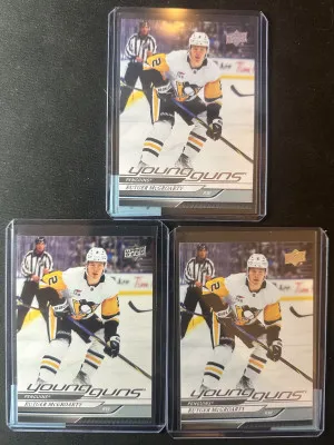(3) Rutger McGroarty 2024-25 Upper Deck Series 2 Young Guns Rookie YG RC #474 front