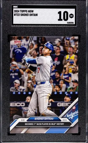 Shohei Ohtani Topps Now #722 50/50 💎 front