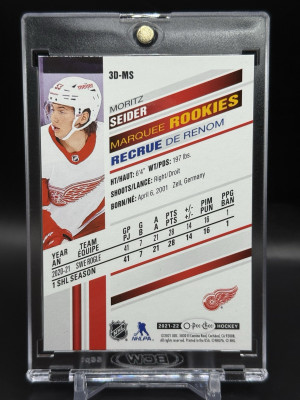 2021-22 O-Pee-Chee Moritz Seider Marquee Rookies 3D SSP RC back