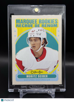 2021-22 O-Pee-Chee Moritz Seider Marquee Rookie Retro BLANK BACK SSP front
