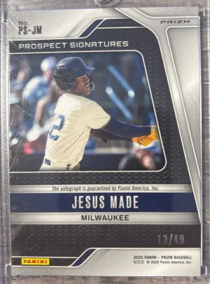 2025 Prizm Jesus Made Auto RC /49 back
