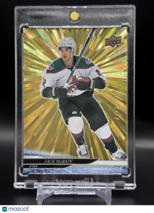 2024-25 UD Series 1 Jack Mcbain Gold Outburst 1/1 One Of One #13 front