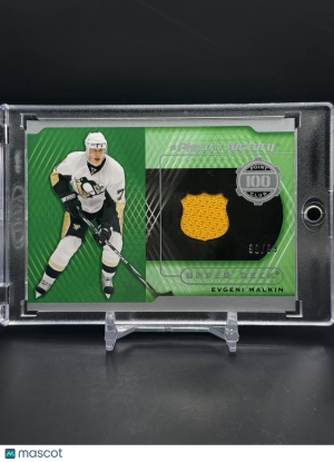 2018-19 SP Game Used Evgeni Malkin A Piece Of History Jersey 100 Point Club /99 front