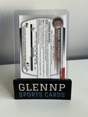2025 Bowman Chrome Blue Reptillian 135/150 Rainiel Rodriguez back