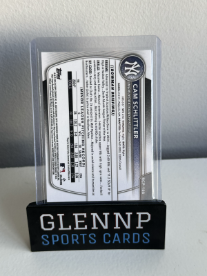 2025 Bowman Chrome Cam Schlittler back