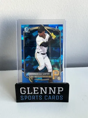 2025 Bowman Chrome Sapphire Johan De Los Santos front