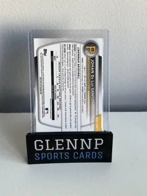 2025 Bowman Chrome Sapphire Johan De Los Santos back