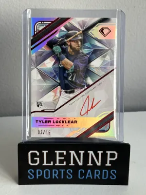 2025 Topps Diamond Icons White Polychromatink Auto 3/15 Tyler Locklear front