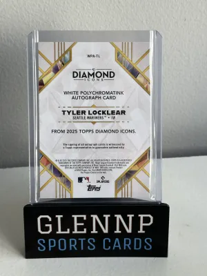2025 Topps Diamond Icons White Polychromatink Auto 3/15 Tyler Locklear back