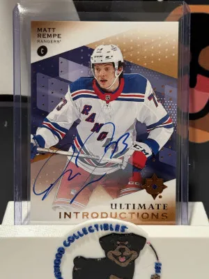 2024 Ultimate Collection Matt Rempe Ultimate Introductions Auto front