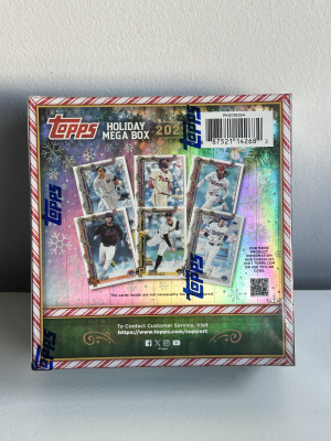 2025 Topps Holiday Mega Box (Sealed) back