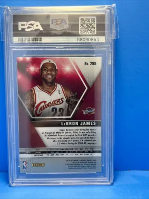 Lebron James 2019-20 Mosaic MVPs #298 PSA 10 back