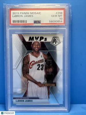 Lebron James 2019-20 Mosaic MVPs #298 PSA 10 front