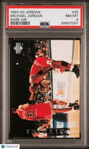 Michael Jordan 1994 Upper Deck Rare Air #20 PSA 8 front
