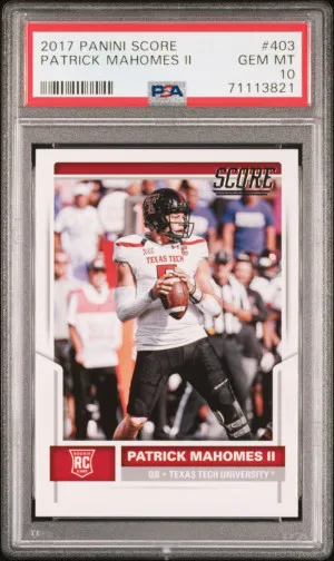 2017 Panini Score Patrick Mahomes Ii front