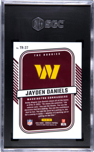 2024 Donruss Jayden Daniels SGC 10 back